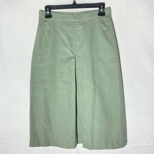 Vintage Deréta Light Green Fine Corduroy Midi Skirt M